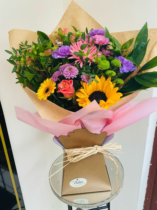 Flowers delivered to customer