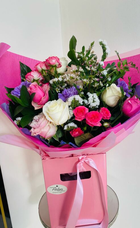 Flowers delivered to customer