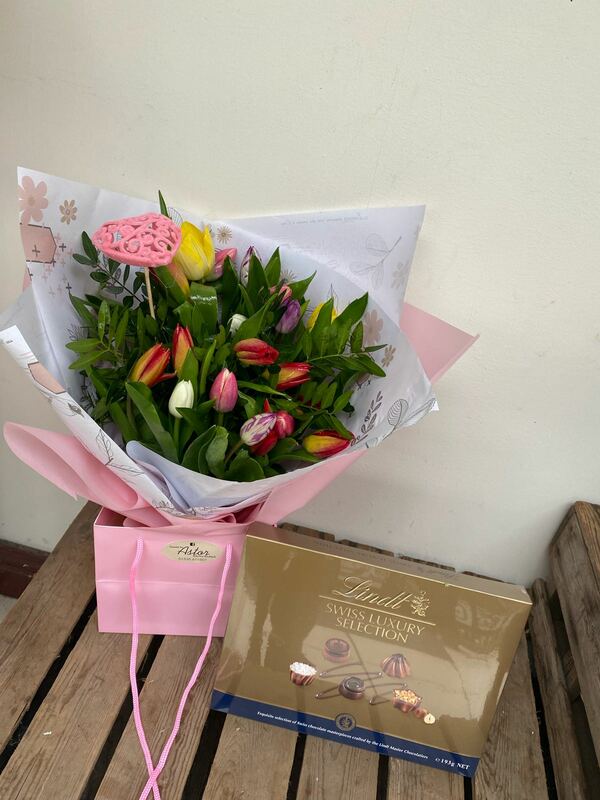 Flowers delivered to customer