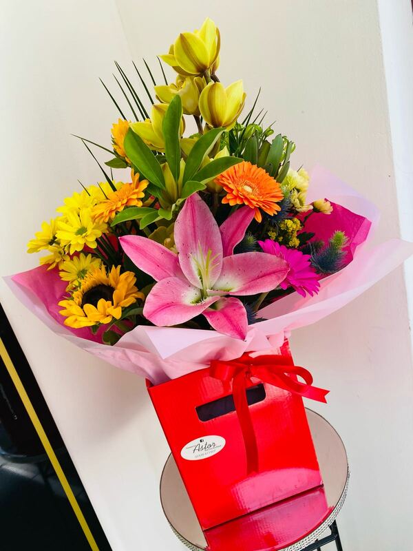 Flowers delivered to customer