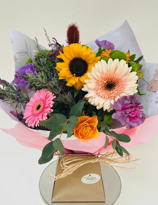 Flowers delivered to customer