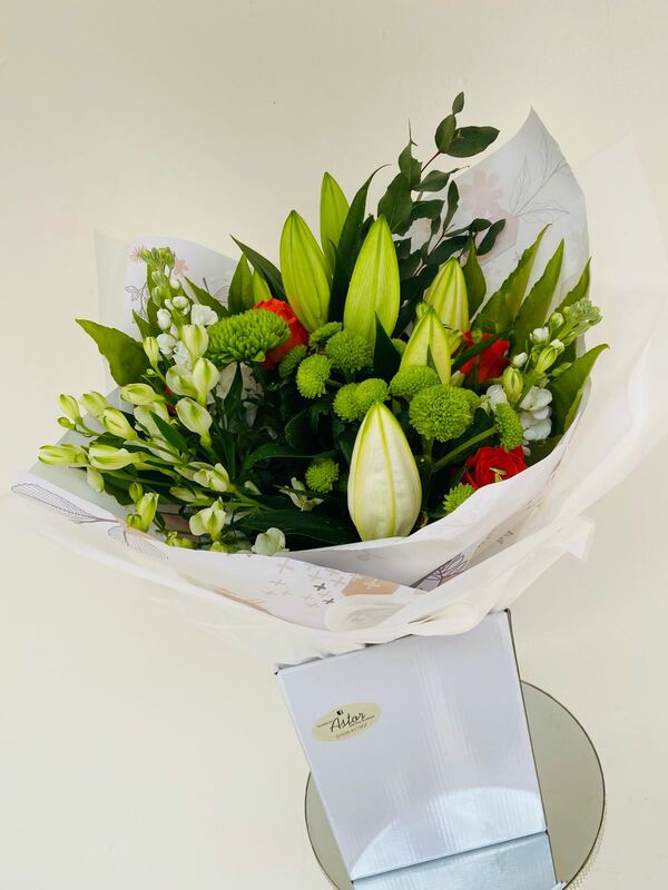 Flowers delivered to customer