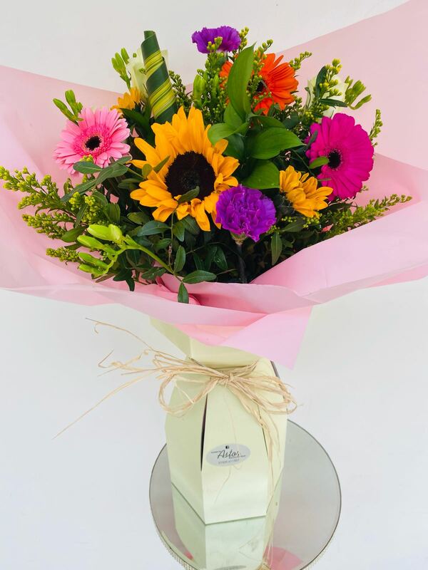 Flowers delivered to customer