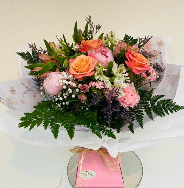 Flowers delivered to customer