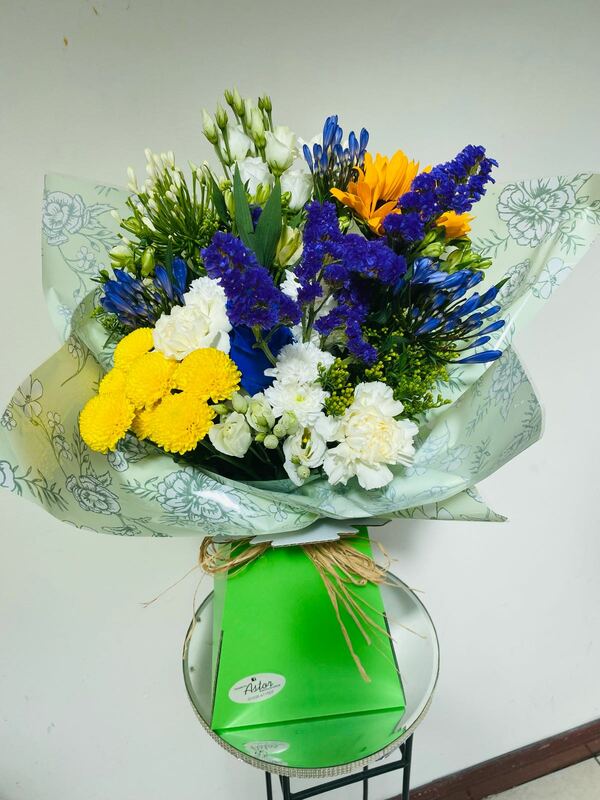 Flowers delivered to customer