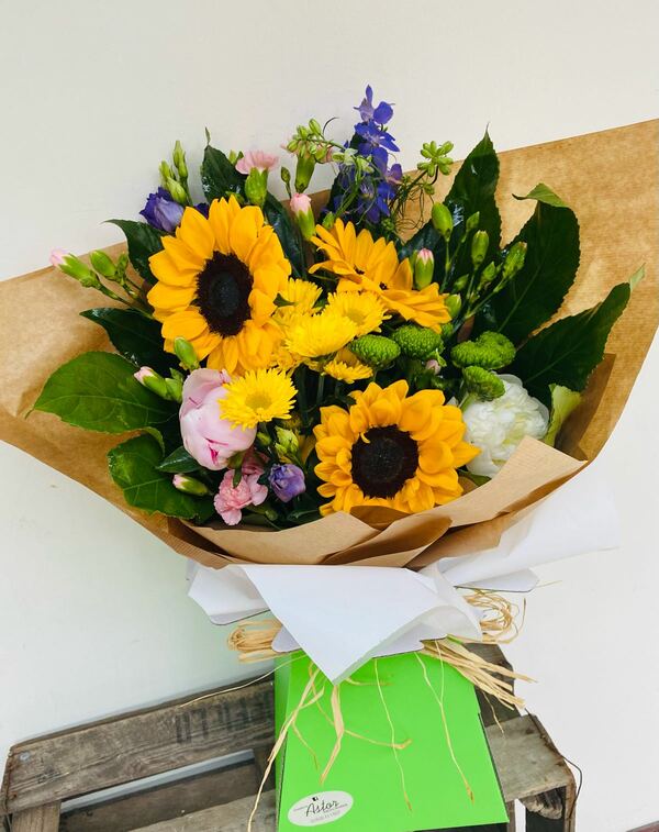 Flowers delivered to customer