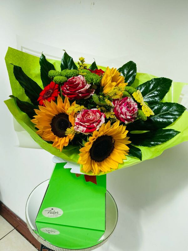 Flowers delivered to customer