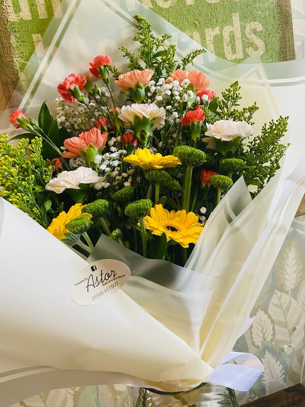Flowers delivered to customer