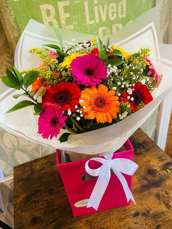 Flowers delivered to customer