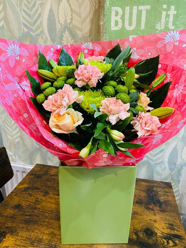 Flowers delivered to customer