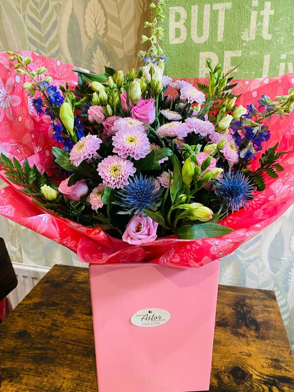 Flowers delivered to customer