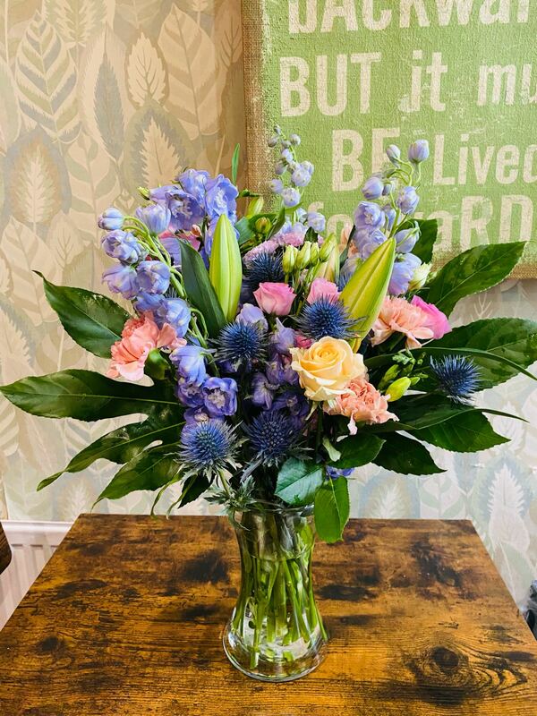 Flowers delivered to customer