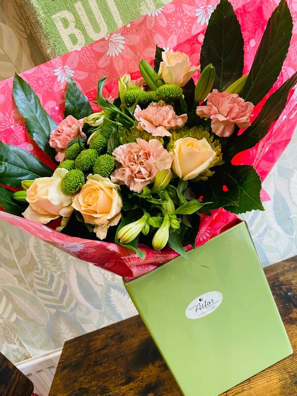 Flowers delivered to customer