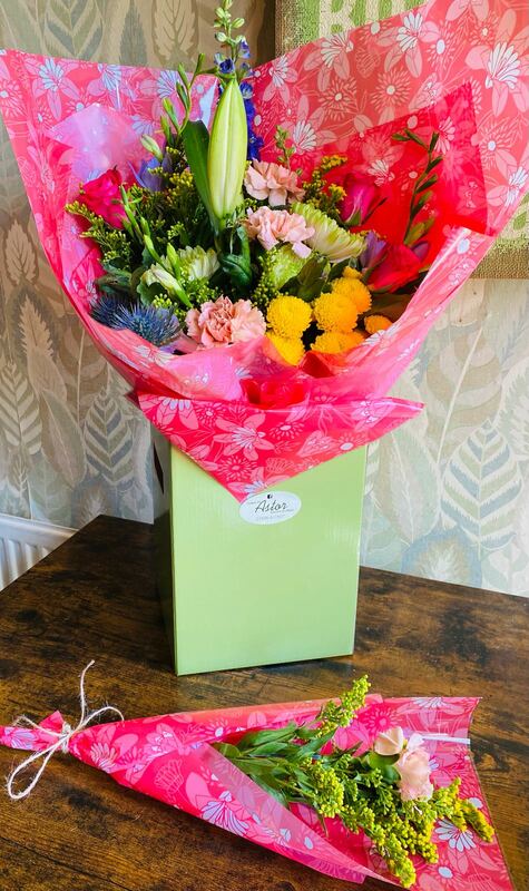 Flowers delivered to customer