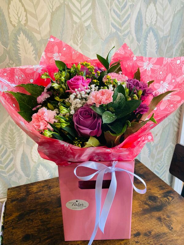 Flowers delivered to customer