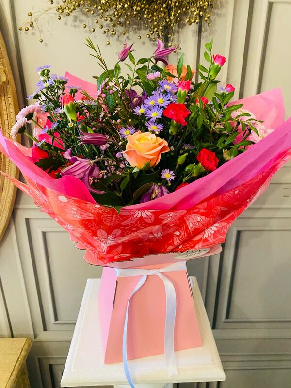 Flowers delivered to customer