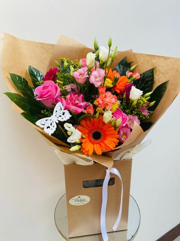 Flowers delivered to customer