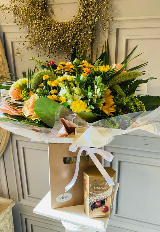 Flowers delivered to customer