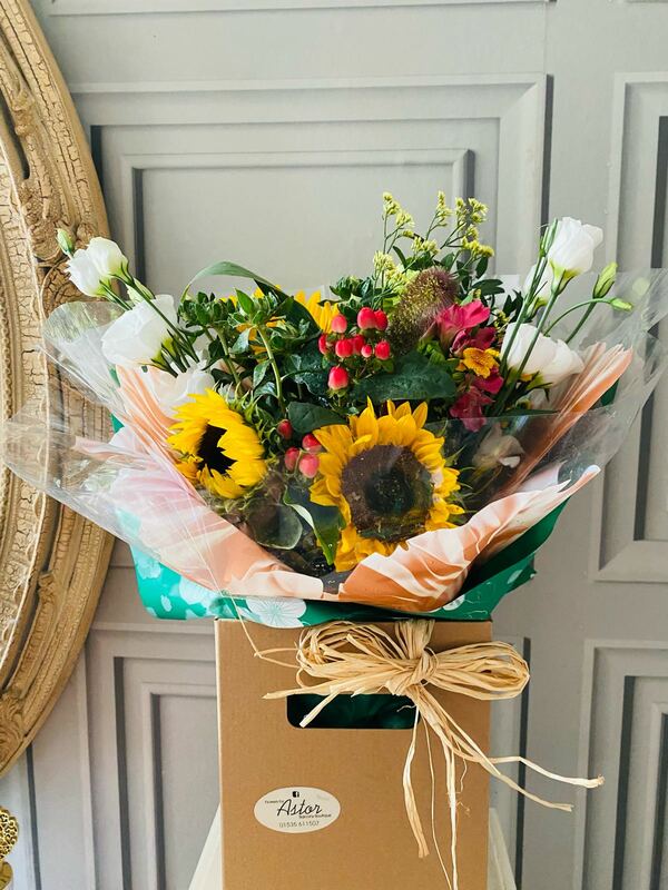 Flowers delivered to customer