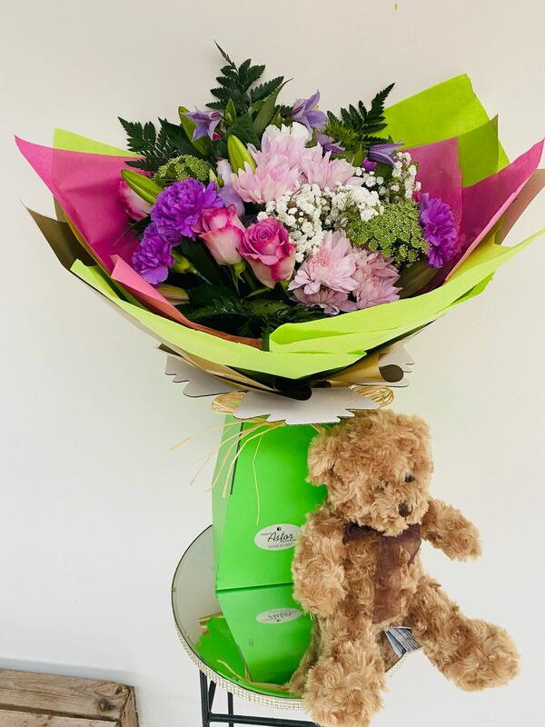Flowers delivered to customer