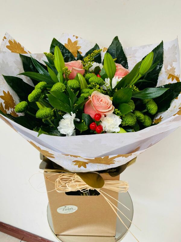 Flowers delivered to customer