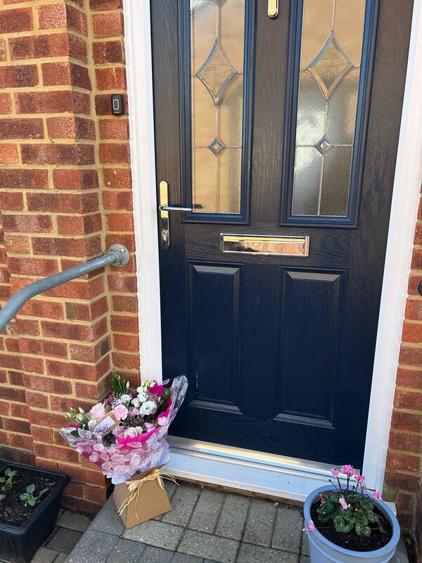 Flowers delivered to customer