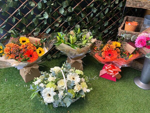 Flowers delivered to customer