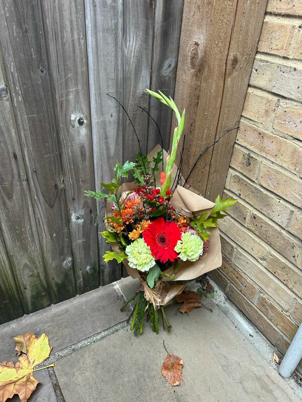Flowers delivered to customer