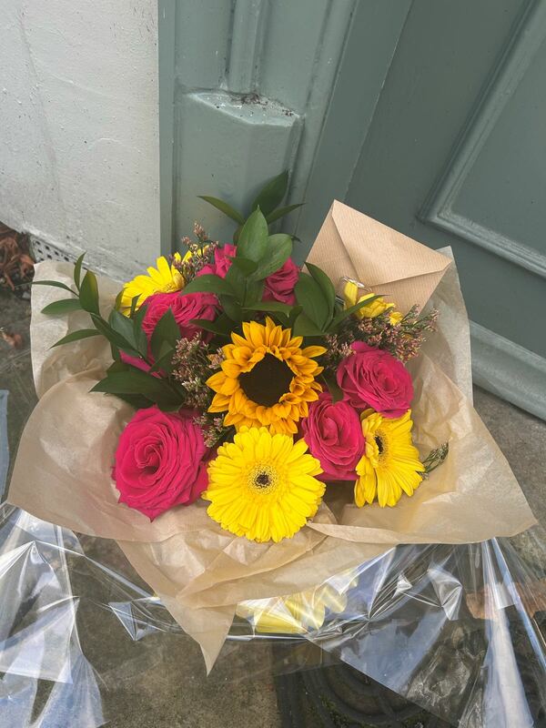 Flowers delivered to customer