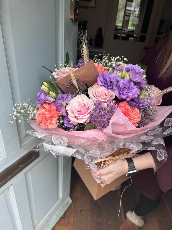 Flowers delivered to customer