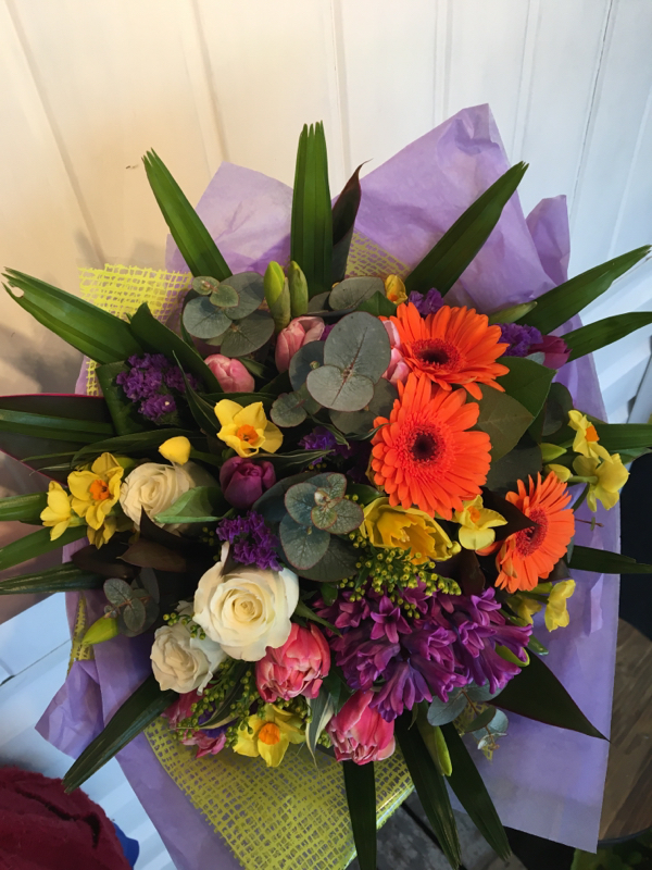 Flowers delivered to customer