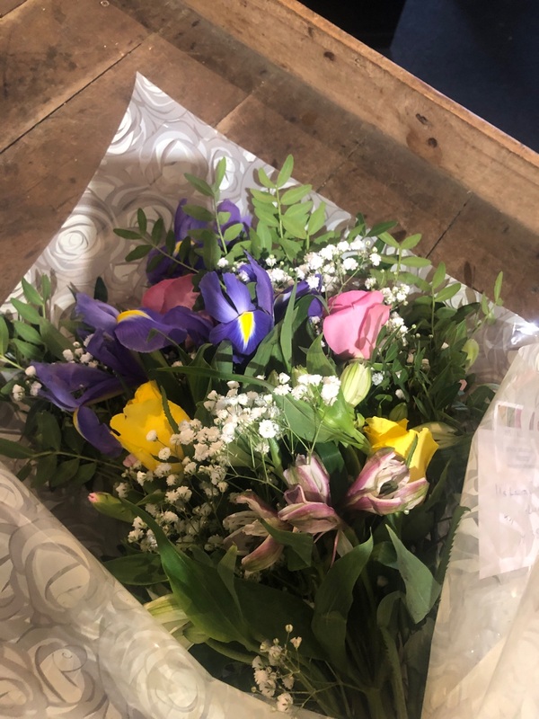 Flowers delivered to customer