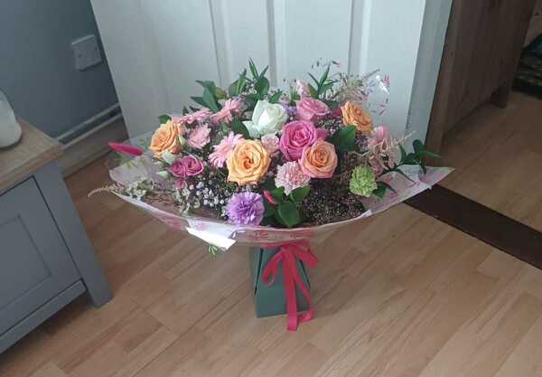 Flowers delivered to customer