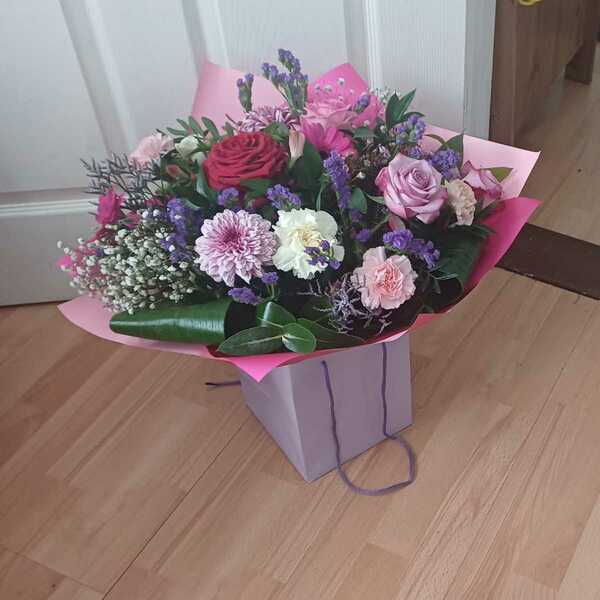 Flowers delivered to customer