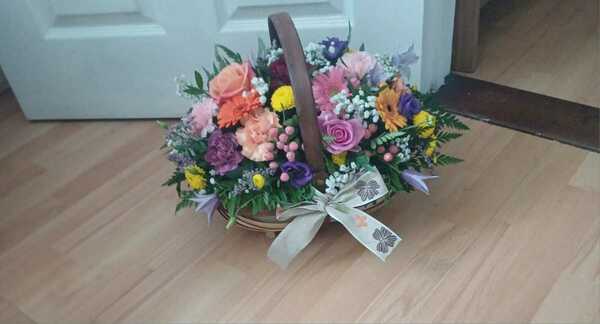 Flowers delivered to customer