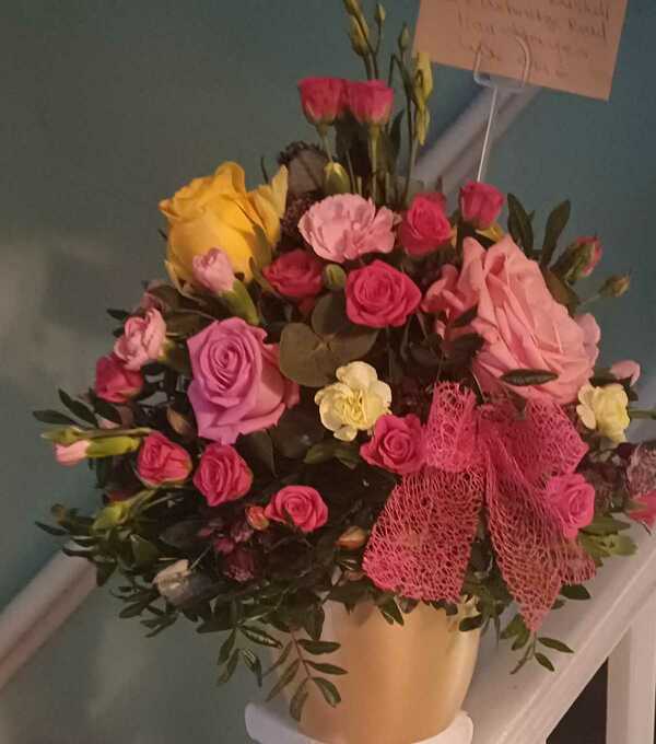 Flowers delivered to customer