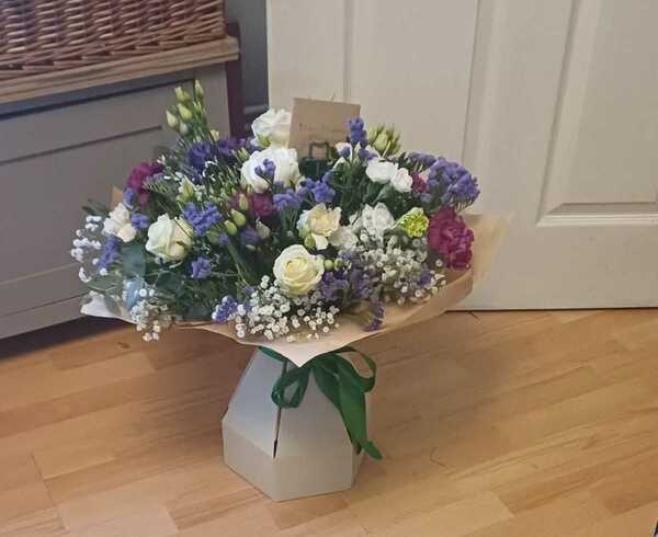 Flowers delivered to customer