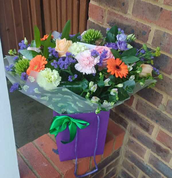 Flowers delivered to customer