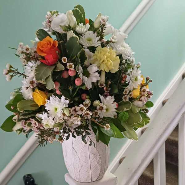 Flowers delivered to customer