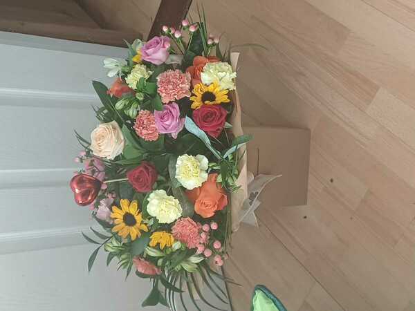 Flowers delivered to customer