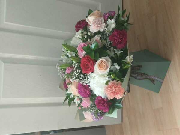 Flowers delivered to customer