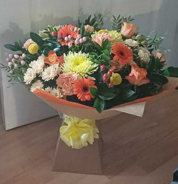 Flowers delivered to customer