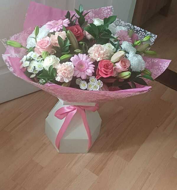Flowers delivered to customer