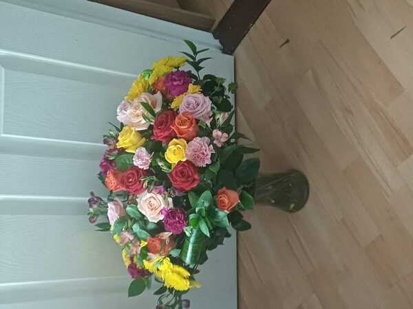 Flowers delivered to customer