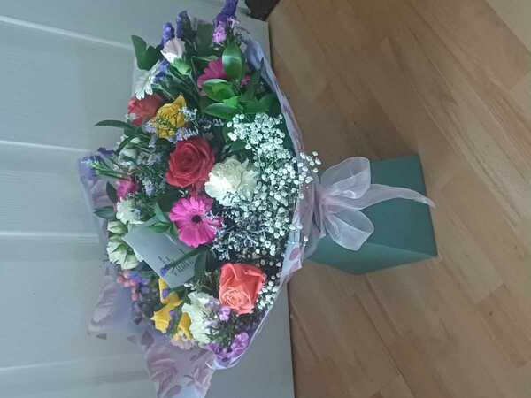 Flowers delivered to customer