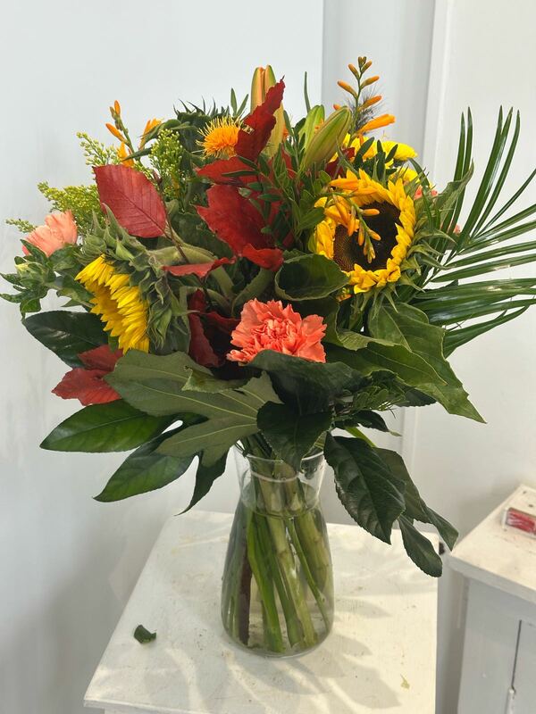 Flowers delivered to customer