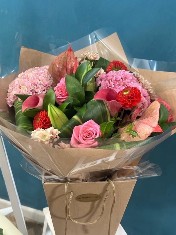 Flowers delivered to customer