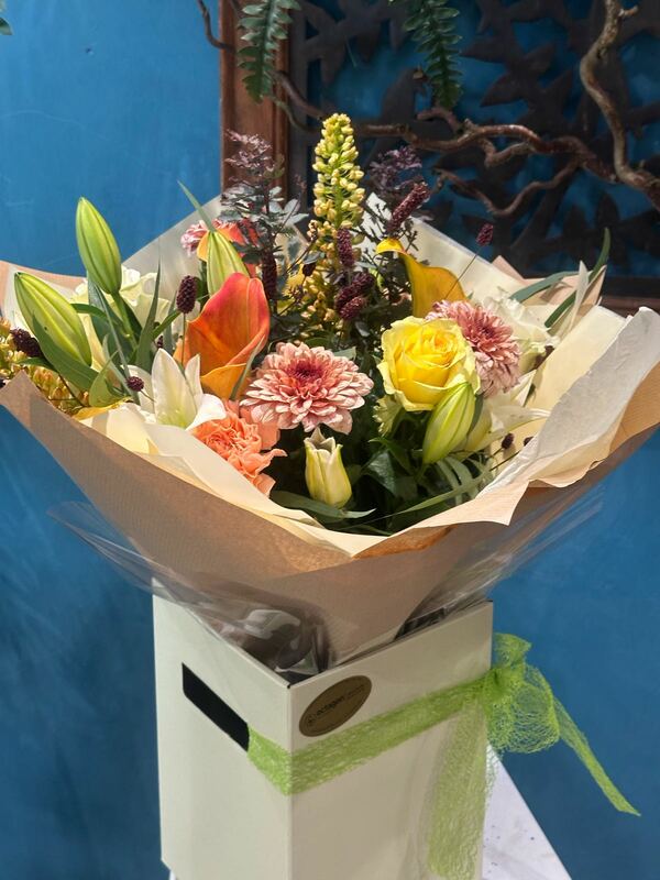 Flowers delivered to customer