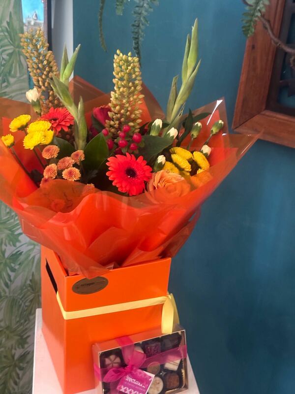 Flowers delivered to customer