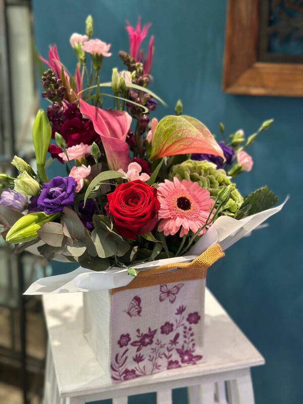 Flowers delivered to customer